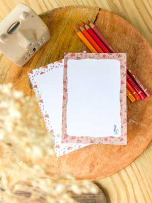 Bloc notes artisanal de la collection "Secrets d'automne"