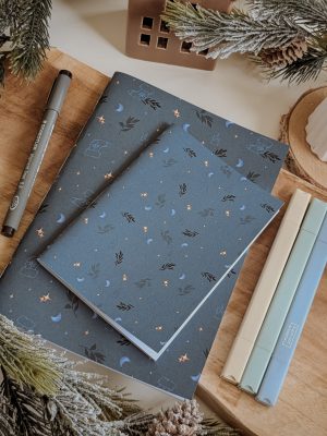 Carnet artisanal "Lune enchantée"