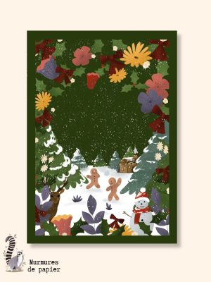 Carte et Affiche "Hiver enchanté"
