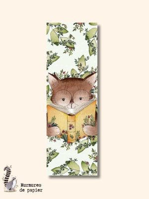 Marque-page "Jardin du Chat Lecteur"