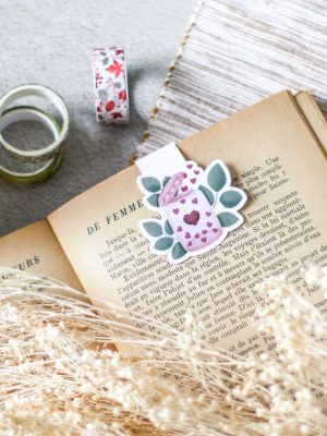 Marque-page magnétique – « Je t’aime, tu m’aimes, on sème »